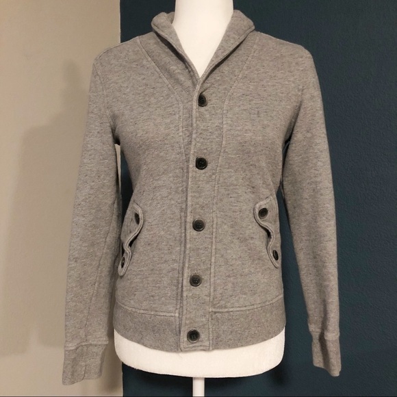 H&M gray knit button front sweater jacket - Picture 1 of 12